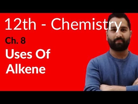 Fsc Chemistry book 2, Ch 8 - Uses of Alkene - 12th Class Chemistry