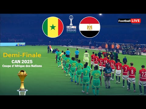 SÉNÉGAL vs ÉGYPTE Coupe d'Afrique des Nations 2025 Demi-Finale CAN | Match complet | Simulation PES