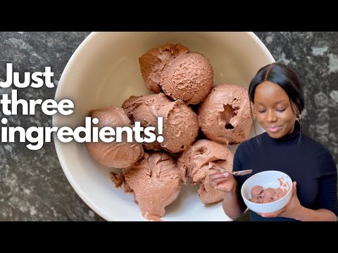 How to make chocolate ice cream | easy three ingredient, no churn chocolate ice cream recipe