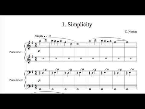 C. Norton - 1. Simplicity - Microjazz Piano duets collection 1 (score)