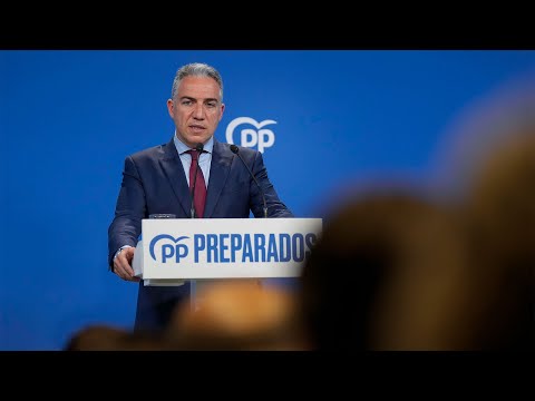 Elías Bendodo ofrece una rueda de prensa tras el Comite de Dirección del PP