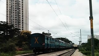 preview picture of video 'KJM WDG3A ripping with Bangalore - Nelamangala Passenger in tow.'