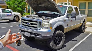 How To Start A 7.3 L Powerstroke Diesel Without Using A Key!