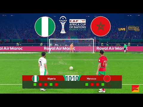 NIGERIA vs MAROC DEMI-FINALE | Séance de tirs au but CAN 2025 | eFootball PES