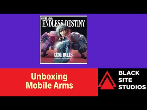 Unboxing Mobile Arms  the latest Mecha Skirmish Miniatures Wargame from Black Site Studios
