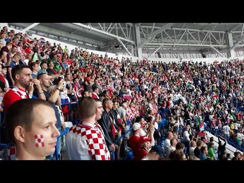 Croatia - Nigeria 16.06 (National Anthems from Kaliningrad Stadium)