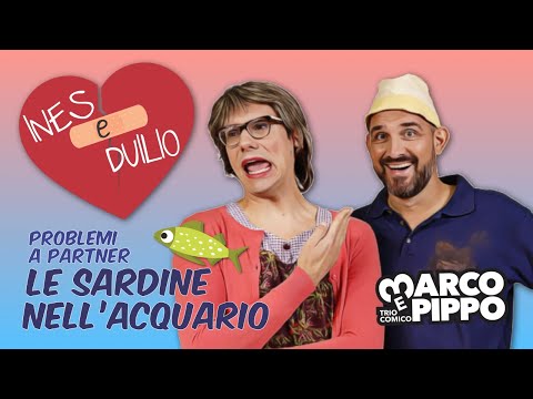 Dulio and Ines and the sardines in the aquarium