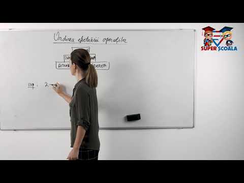 Clasa a V-a - Ordinea efectuării operațiilor