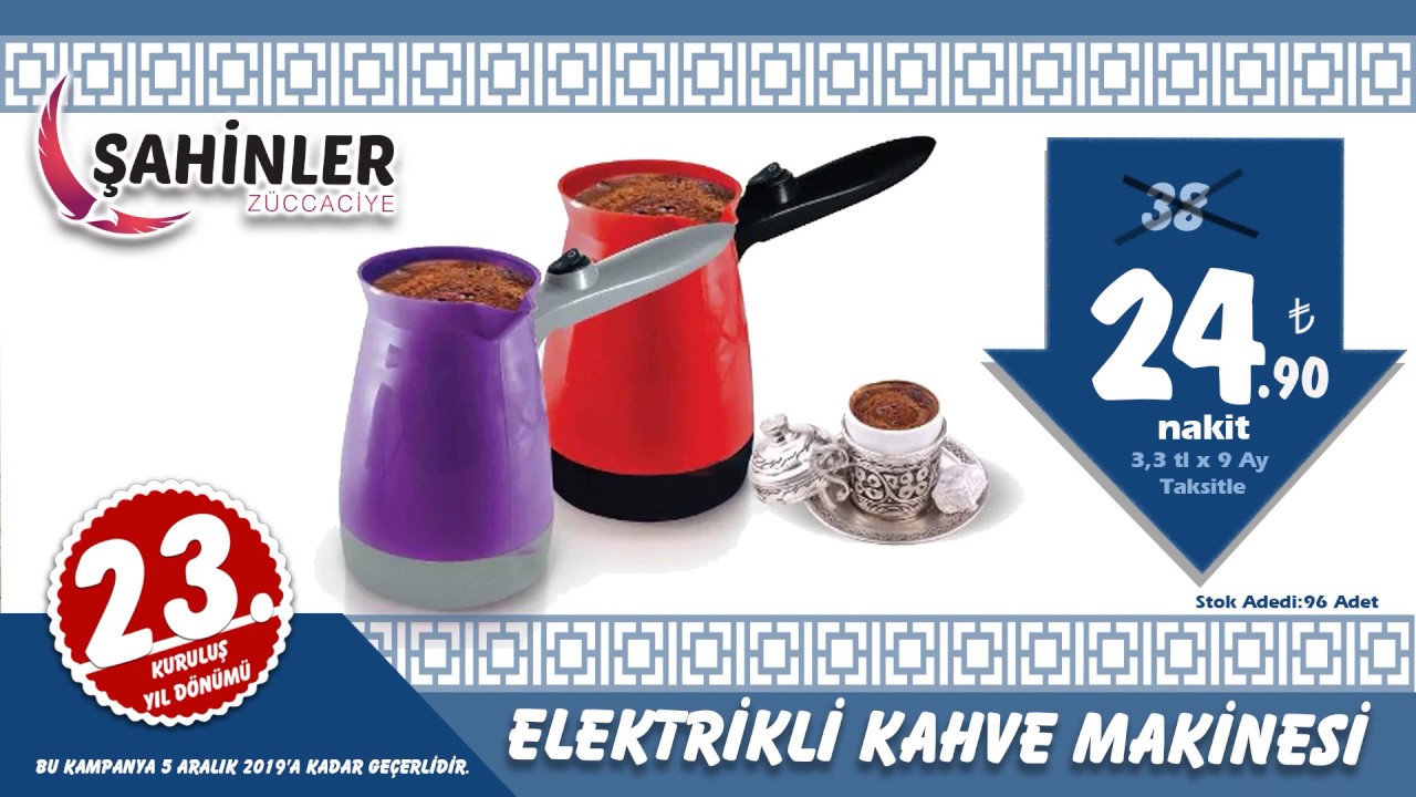 Şahinler Züccaciye 23. Kuruluş yılına Özel , 23 Gün Boyunca 23 Üründe Süper Fiyatlar...