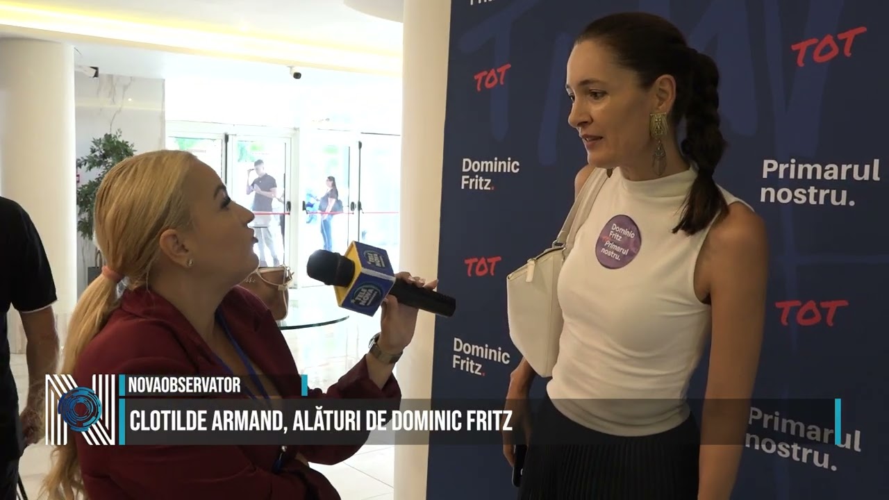 Clotilde Armand, alături de Dominic Fritz
