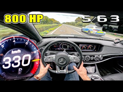 800HP Mercedes AMG S63 W222 // 330KM/H FLAT OUT on GERMAN AUTOBAHN