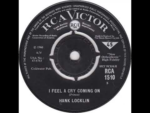 UK New Entry 1966 (130) Hank Locklin - I Feel A Cry Coming On