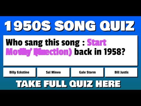 1950s Song Quiz