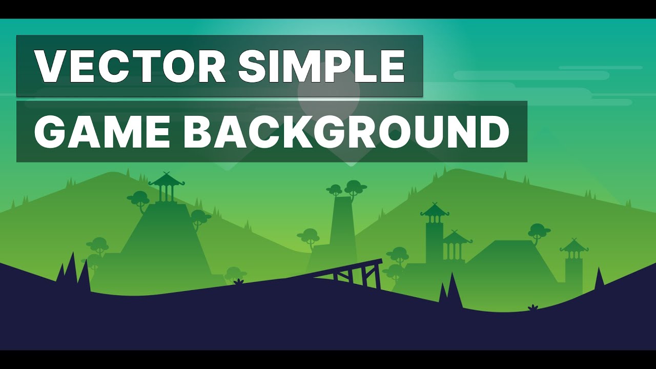 Simple Vector Background for Video Games
