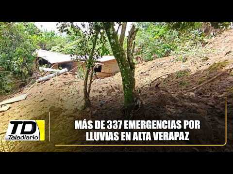 Más de 337 emergencias por lluvias en Alta Verapaz