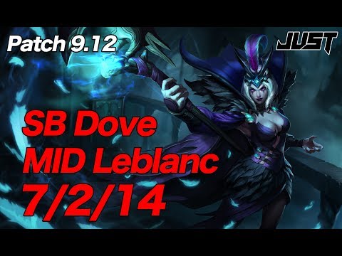 SB Dove MID Leblanc vs Faker Neeko Patch9.12 KR Challenger Ranked【LoL Full Replay】