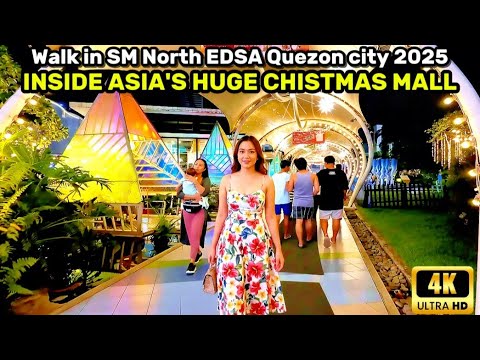 INSIDE ASIA'S HUGE MALL COMPLEX | Walk in SM North EDSA 2025 Christmas time