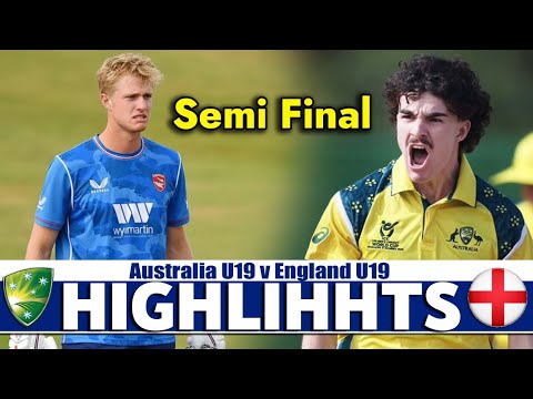 England Vs Australia Highlights Icc U19 World Cup Match 2026 | Eng Vs Aus Highlights
