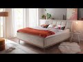 Gestoffeerd bed Mila II Beige - 160 x 200cm