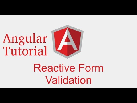 Angular forms tutorial Reactive forms validation