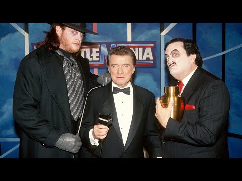 Regis Philbin interviews The Undertaker at WrestleMania VII