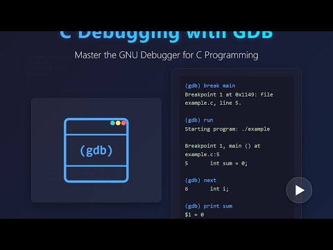 C Debugging with GDB: A Beginner's Guide to Finding and Fixing Bugs