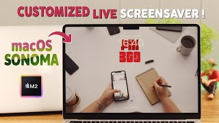 macOS Sonoma: Set Own Customize Live Screensaver! [Video Wallpaper on M2]