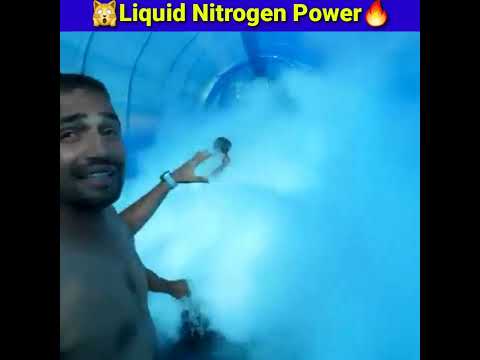 Liquid Nitrogen Power🔥 | Mr. Indian Hacker | Nitrogen In Tunnel Swimming Pool | #shorts #viral