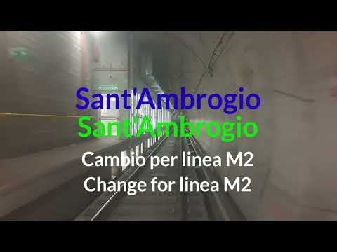 Cab ride (Tolstoj - San babila) Metro line M4 Milano