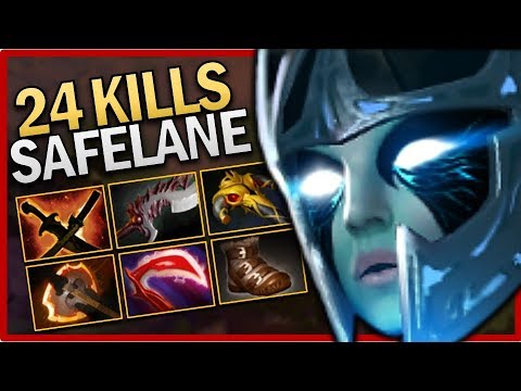 Dota 2 Pro Safelane Phantom Assassin with 24 Kills by OG.Ana 7.22 Gameplay ROAD TO TI11