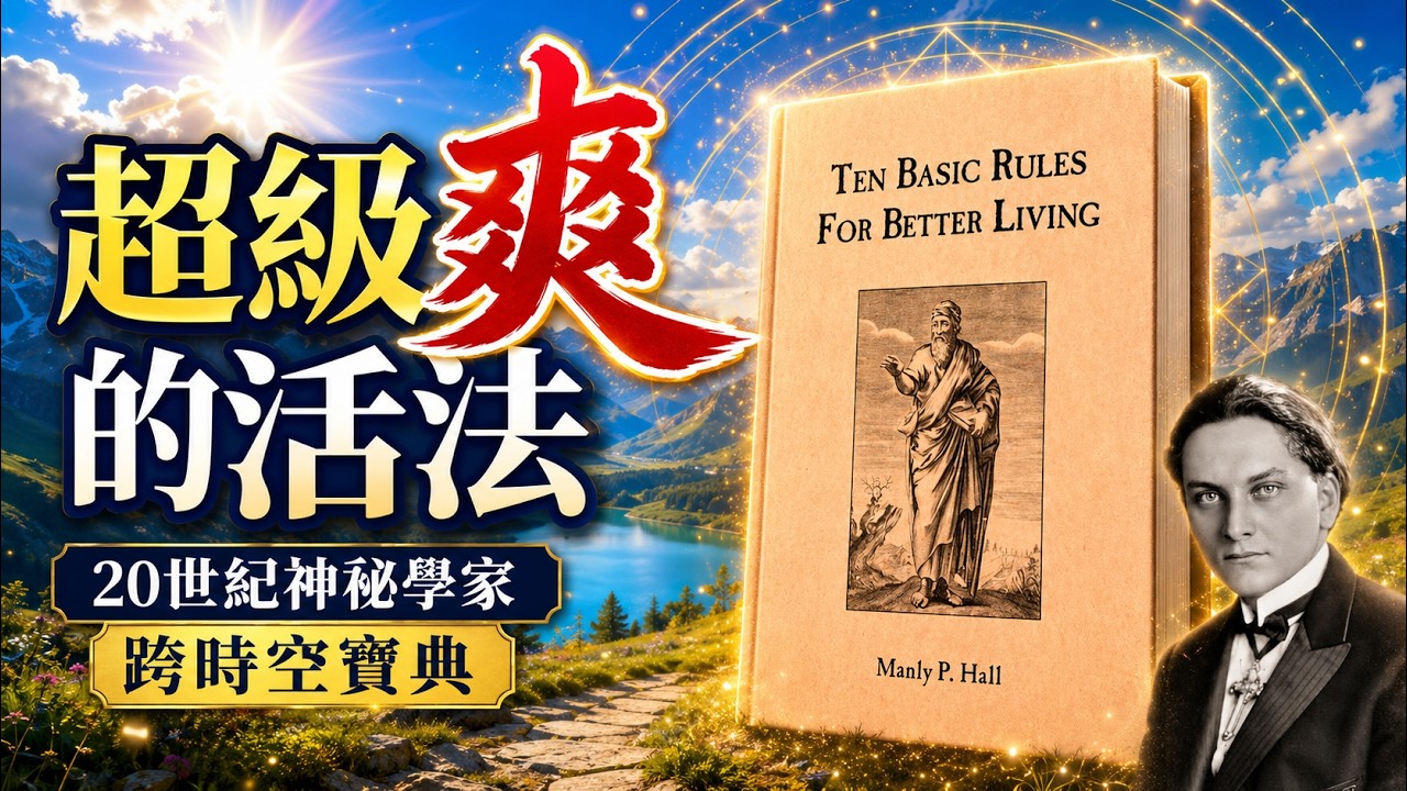 你的人生根本不必那麼累，只要十招「最高級活法」 ｜Manly P. Hall 曼利·霍爾美好生活的十條基本守則