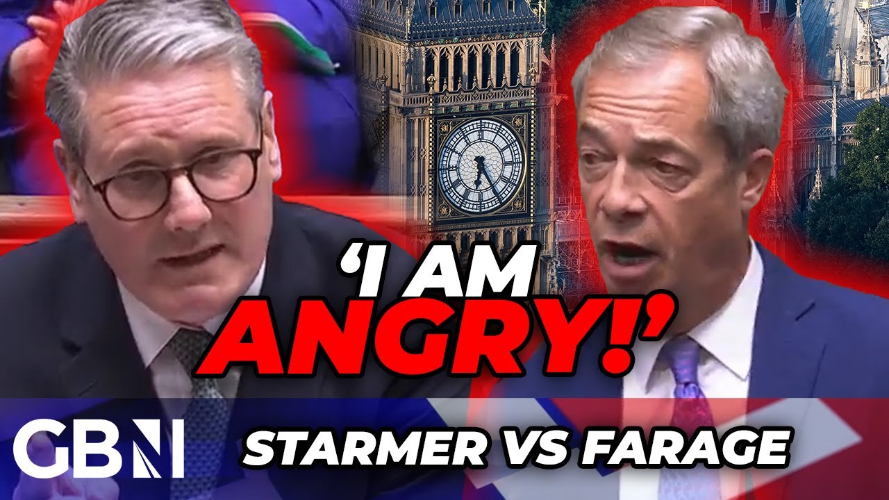 'I'm ANGRY!' Farage and Starmer face off in FURIOUS row over 'two-tier' Britain in FIRST PMQs CLASH