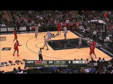 Chandler Parsons vs San Antonio Spurs 2013.12.25