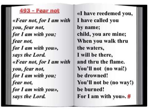 493 Fear not - Innario Chiesa Cristiana Avventista del Settimo Giorno 2014