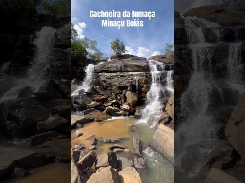 Cachoeira da fumaça em Minaçu Goiás #goiás #natureza #interiordegoias #lugareslindos #paisagem
