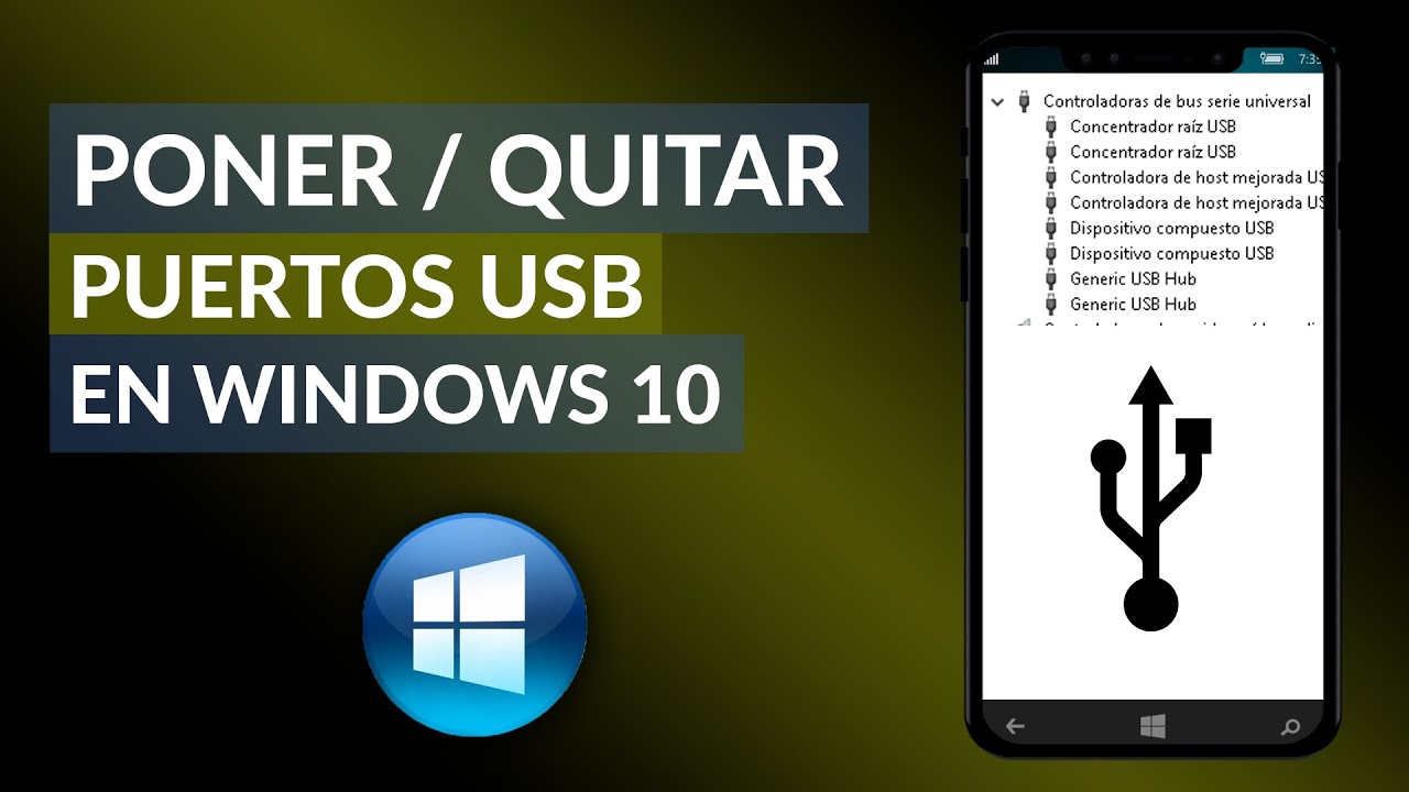 Cómo Habilitar o Deshabilitar Puertos USB en Windows 10
