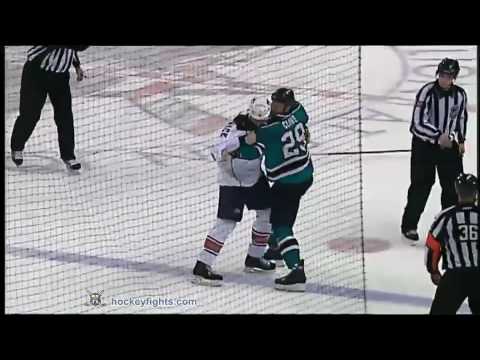 Jason Strudwick vs Ryane Clowe Jan 2, 2010