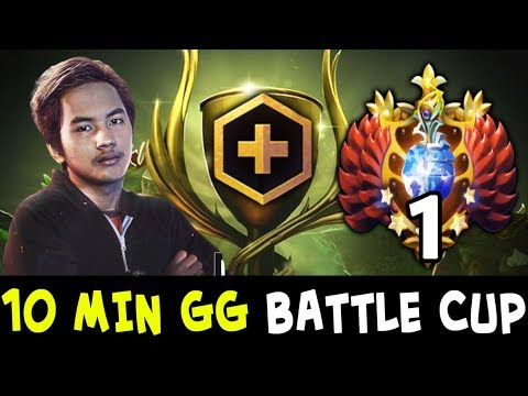 10 min GG — InYourDream TOP-1 RANK in Dota on Battle Cup