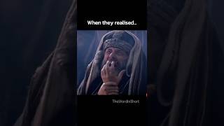 The moment they realised they killed the Son of God