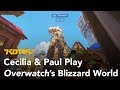 Cecilia & Paul Play Overwatch's New Map Blizzard World
