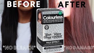 Remove Permanent Black Hair Dye At Home - NO BLEACH / NO DAMAGE - Colourless Remover REVIEW