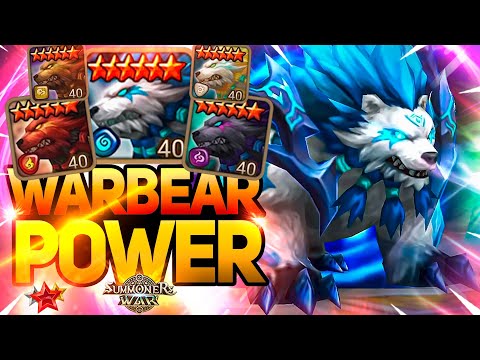 His Weird Team has unBEARable Power - Summoners War