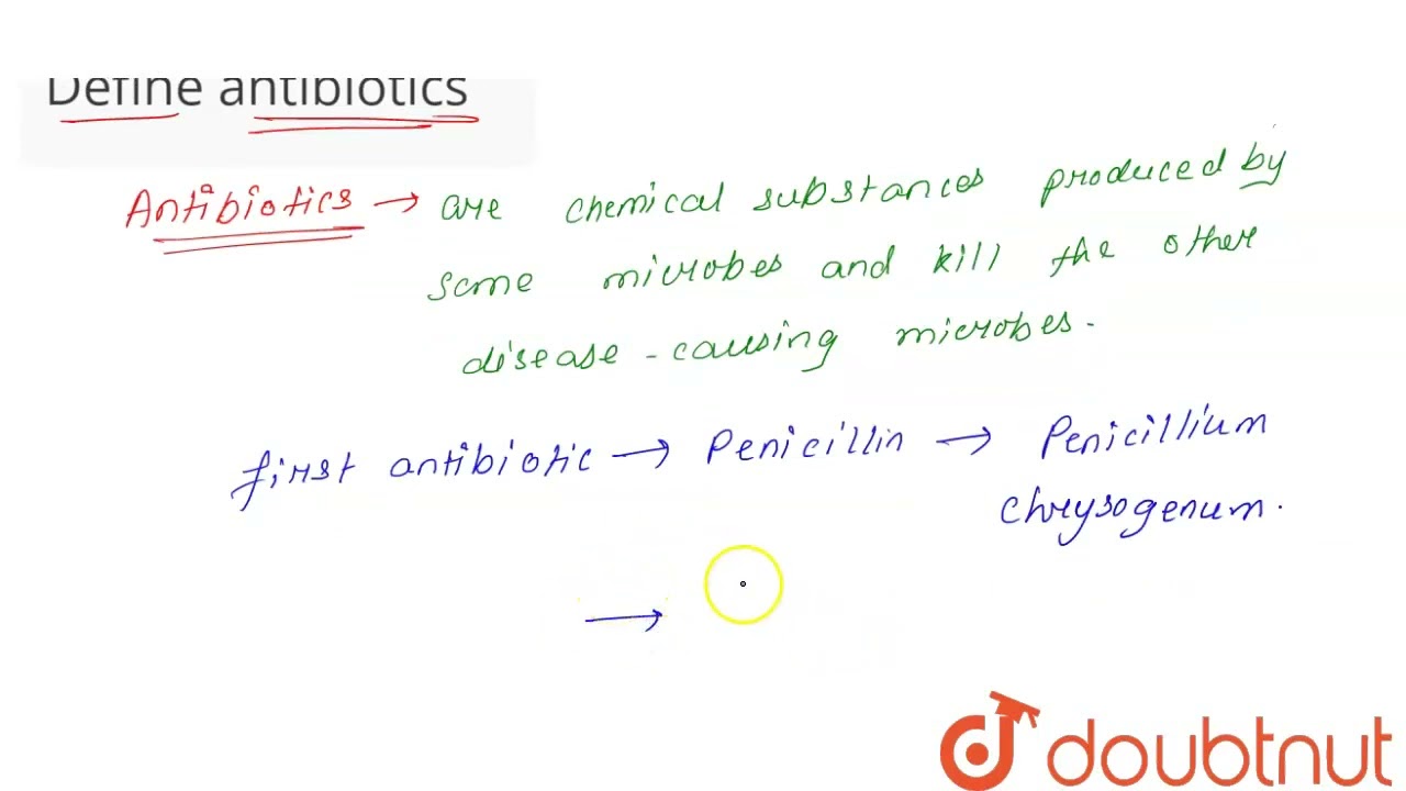 Define antibiotics | CLASS 12 | MICROBES IN HUMAN WELFARE | BIOLOGY | Doubtnut