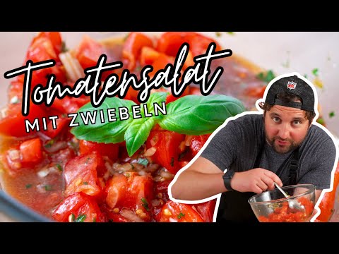 Tomato salad with onions – quick & easy to make yourself! 🍅