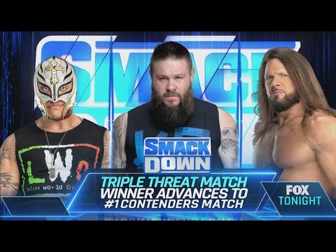 Styles vs Owens vs Mysterio - Winner Advances to #1 Contenders Match (2/2): SmackDown, Apr. 12, 2024