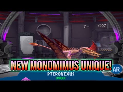 NEW MONOMIMUS FLIER UNIQUE HYBRID! PTEROVEXUS SHOWCASE! | Jurassic World Alive 1.6 Video