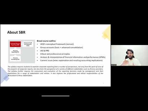 Strategic Business Reporting (SBR) paper introduction lecture (new) #ACCA