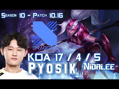 DRX Pyosik NIDALEE vs HECARIM Jungle - Patch 10.16 KR Ranked