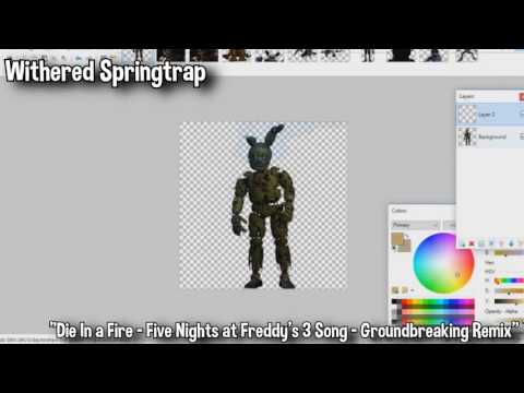 фнаф компьютерная графика стараемся сделать (withered springtrap)