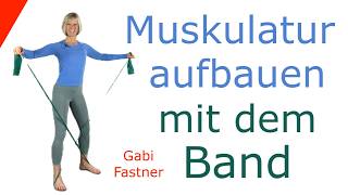❗️38 min. Muskulatur aufbauen mit dem Band | Fullbody-Workout mit elastischem Wi